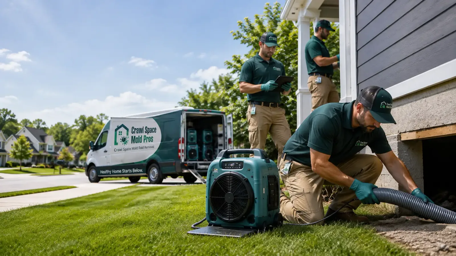 Crawl Space Mold Removal in Commiskey, IN